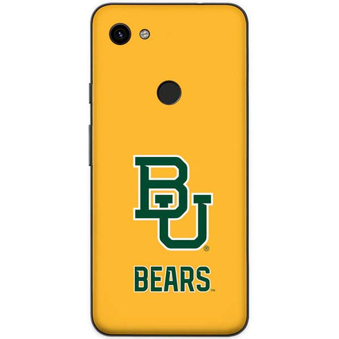 Baylor University BU Yellow Google Pixel 3a Skin